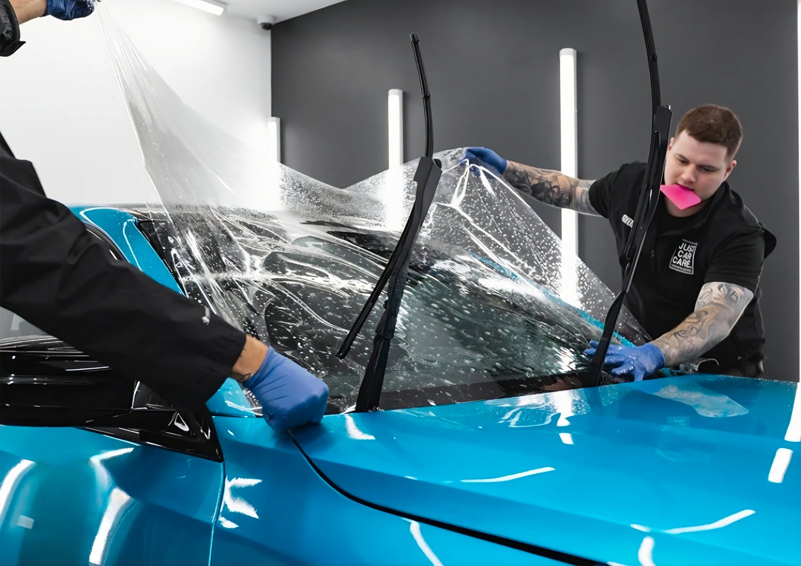 درع  الزجاج الامامي