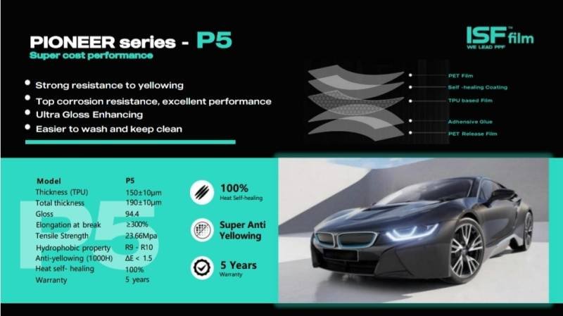  ISF FILM P7  PPFفئة بايونير بي 7   سمك 8.3 mil